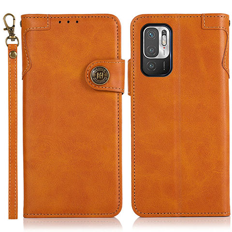 Funda de Cuero Cartera con Soporte Carcasa K09Z para Xiaomi POCO M3 Pro 5G Marron