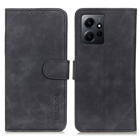 Funda de Cuero Cartera con Soporte Carcasa K09Z para Xiaomi Redmi Note 12 4G Negro