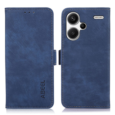 Funda de Cuero Cartera con Soporte Carcasa K09Z para Xiaomi Redmi Note 13 Pro+ Plus 5G Azul