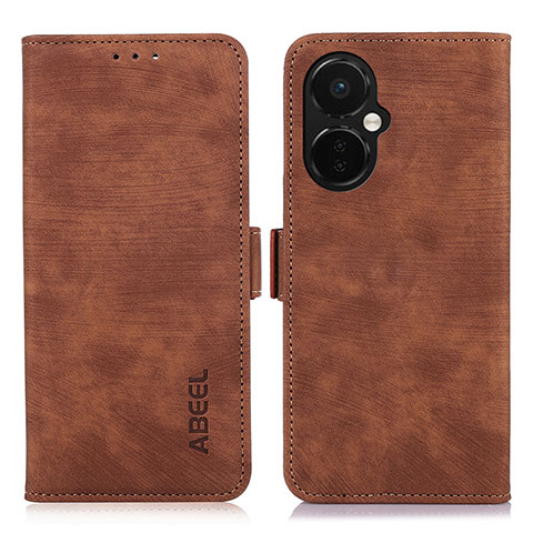 Funda de Cuero Cartera con Soporte Carcasa K10Z para OnePlus Nord CE 3 5G Marron