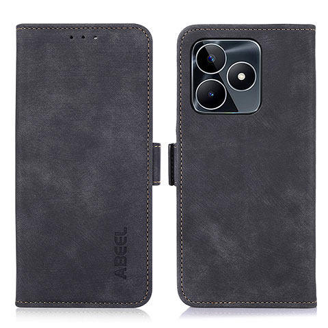 Funda de Cuero Cartera con Soporte Carcasa K10Z para Realme C51 Negro