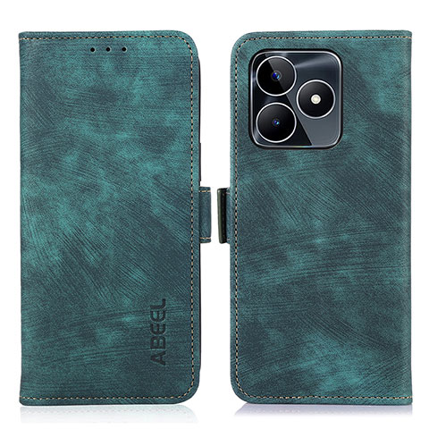 Funda de Cuero Cartera con Soporte Carcasa K10Z para Realme C51 Verde