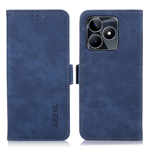 Funda de Cuero Cartera con Soporte Carcasa K10Z para Realme C53 India Azul