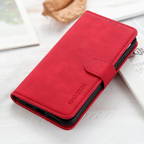 Funda de Cuero Cartera con Soporte Carcasa KZ3 para Huawei Enjoy 50z Rojo