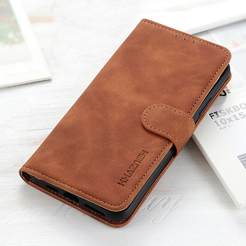 Funda de Cuero Cartera con Soporte Carcasa KZ3 para Huawei Honor X8a 4G Marron