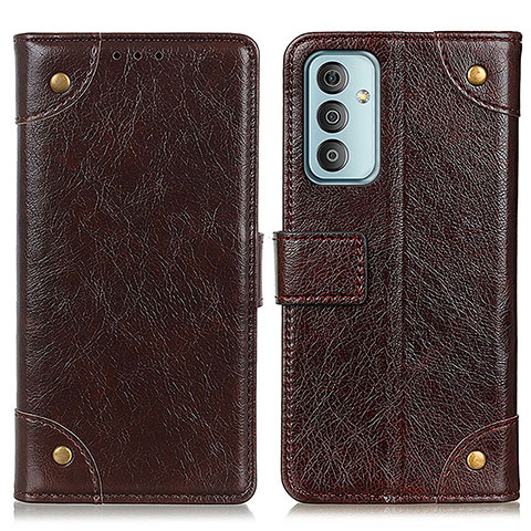 Funda de Cuero Cartera con Soporte Carcasa KZ6 para Samsung Galaxy F23 5G Marron