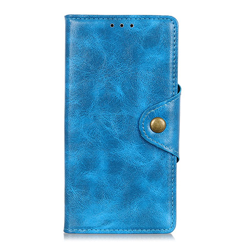 Funda de Cuero Cartera con Soporte Carcasa L01 para Alcatel 1C (2019) Azul