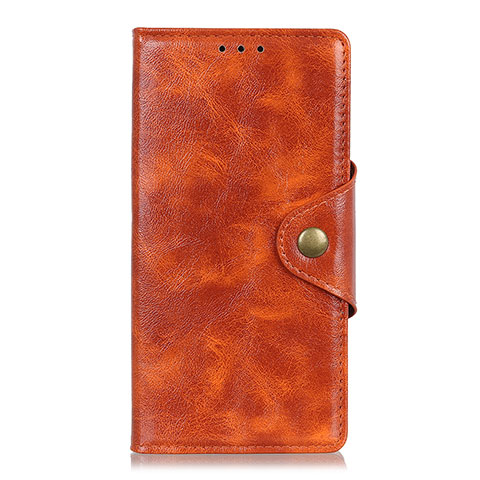 Funda de Cuero Cartera con Soporte Carcasa L01 para Alcatel 1C (2019) Naranja