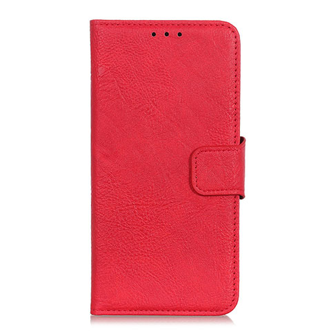 Funda de Cuero Cartera con Soporte Carcasa L01 para Alcatel 1S (2019) Rojo