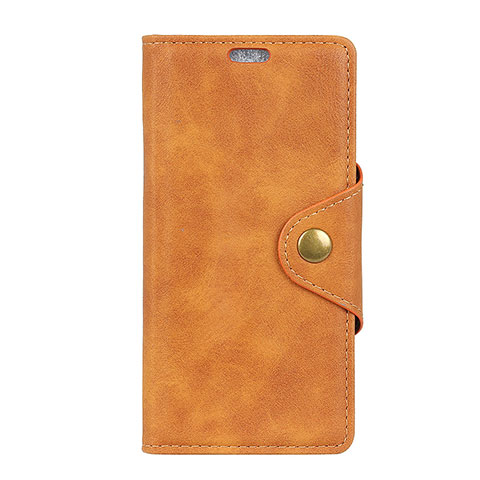 Funda de Cuero Cartera con Soporte Carcasa L01 para Alcatel 7 Naranja