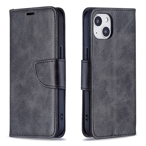 Funda de Cuero Cartera con Soporte Carcasa L01 para Apple iPhone 14 Plus Negro