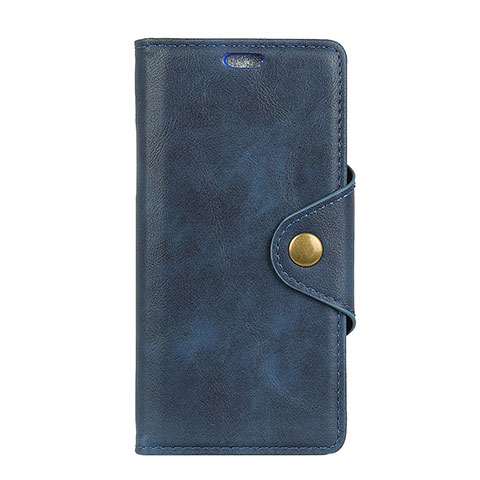 Funda de Cuero Cartera con Soporte Carcasa L01 para Asus Zenfone 5 ZS620KL Azul