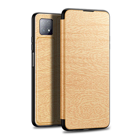 Funda de Cuero Cartera con Soporte Carcasa L01 para Huawei Enjoy 20 5G Oro