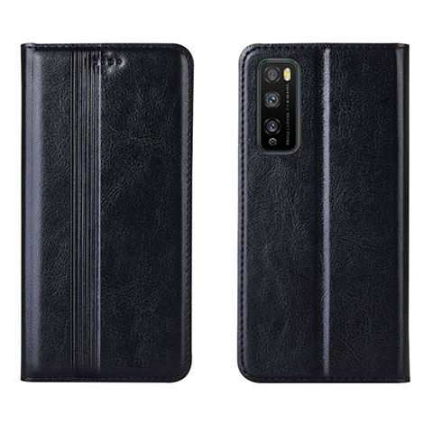 Funda de Cuero Cartera con Soporte Carcasa L01 para Huawei Enjoy Z 5G Negro