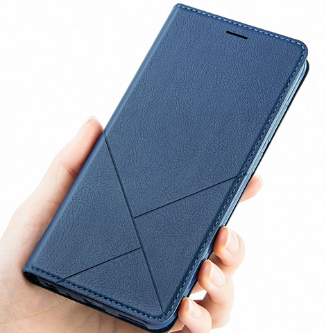 Funda de Cuero Cartera con Soporte Carcasa L01 para Huawei Honor 9 Lite Azul