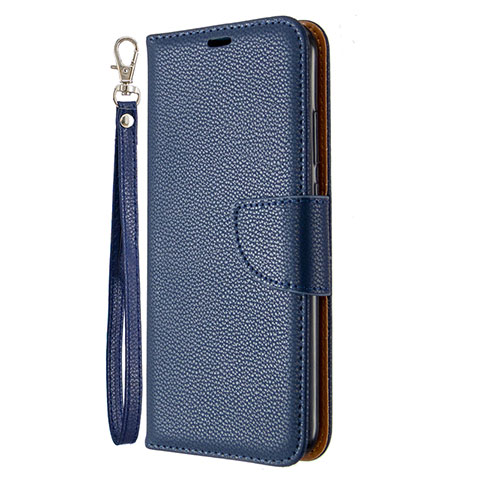 Funda de Cuero Cartera con Soporte Carcasa L01 para Huawei Honor 9C Azul