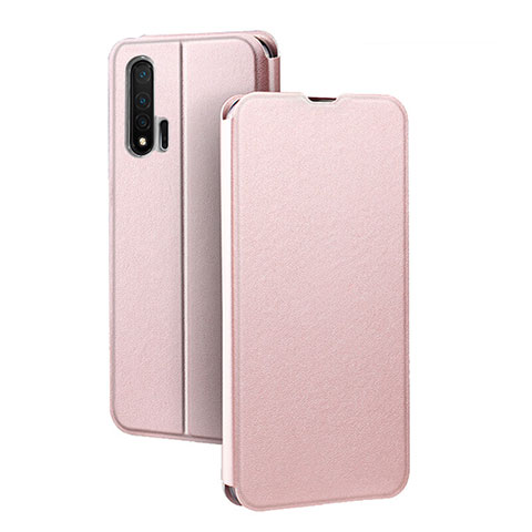 Funda de Cuero Cartera con Soporte Carcasa L01 para Huawei Nova 6 5G Oro Rosa