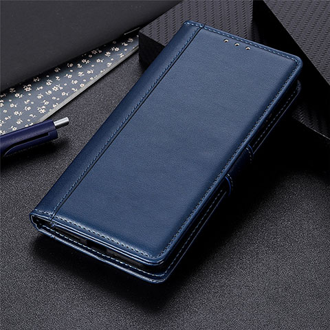 Funda de Cuero Cartera con Soporte Carcasa L01 para Huawei Y7a Azul