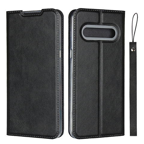 Funda de Cuero Cartera con Soporte Carcasa L01 para LG V60 ThinQ 5G Negro