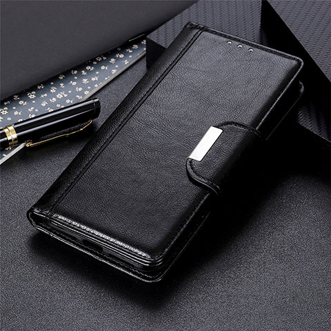 Funda de Cuero Cartera con Soporte Carcasa L01 para Motorola Moto E7 (2020) Negro