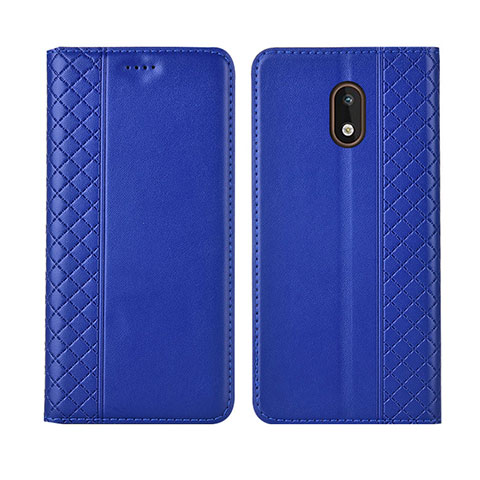 Funda de Cuero Cartera con Soporte Carcasa L01 para Nokia 1.3 Azul