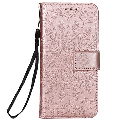 Funda de Cuero Cartera con Soporte Carcasa L01 para Nokia 2.3 Oro Rosa