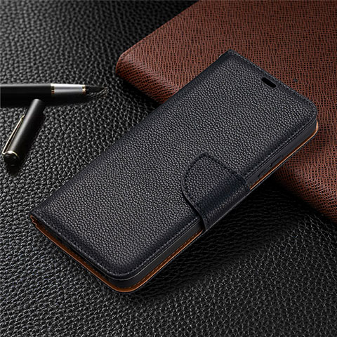 Funda de Cuero Cartera con Soporte Carcasa L01 para Nokia 3.4 Negro