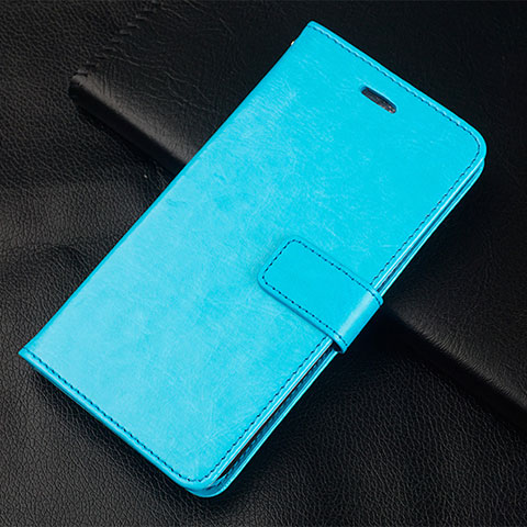 Funda de Cuero Cartera con Soporte Carcasa L01 para OnePlus 5T A5010 Azul Cielo