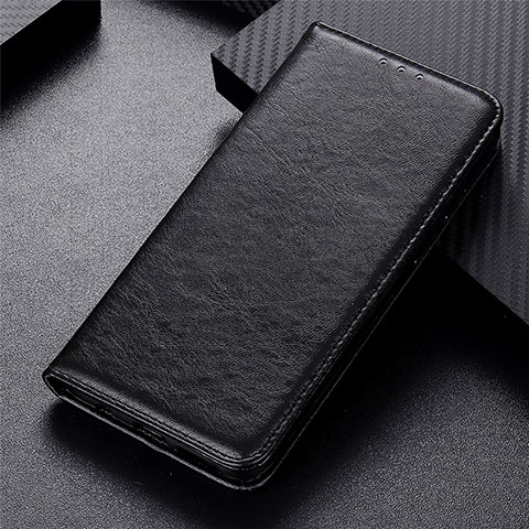 Funda de Cuero Cartera con Soporte Carcasa L01 para Oppo Reno4 F Negro