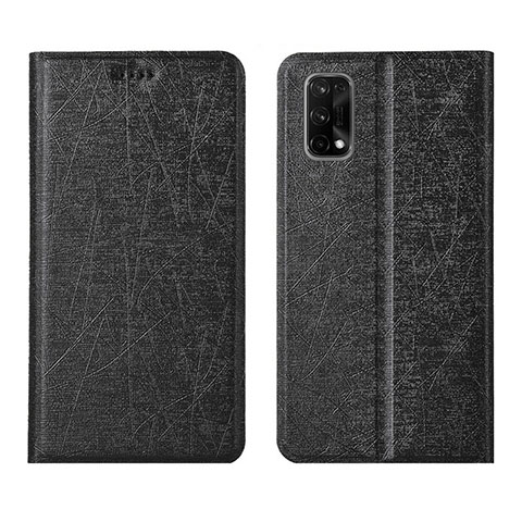 Funda de Cuero Cartera con Soporte Carcasa L01 para Realme V15 5G Negro