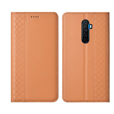 Funda de Cuero Cartera con Soporte Carcasa L01 para Realme X2 Pro Naranja