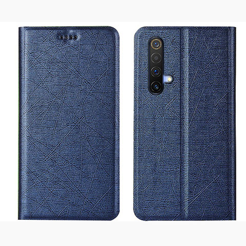 Funda de Cuero Cartera con Soporte Carcasa L01 para Realme X50m 5G Azul