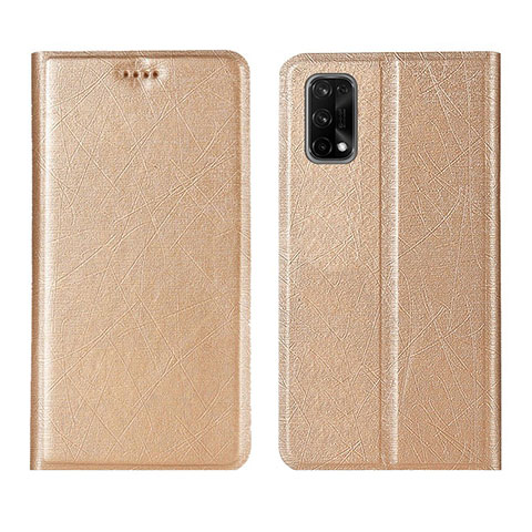 Funda de Cuero Cartera con Soporte Carcasa L01 para Realme X7 5G Oro