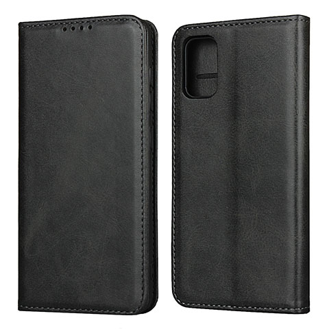 Funda de Cuero Cartera con Soporte Carcasa L01 para Samsung Galaxy A41 Negro