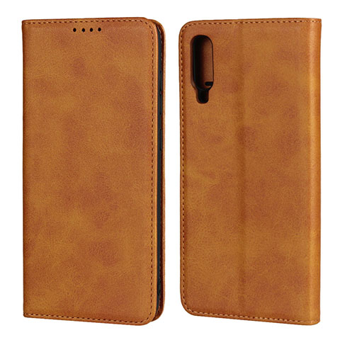 Funda de Cuero Cartera con Soporte Carcasa L01 para Samsung Galaxy A70S Naranja