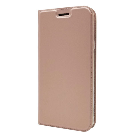 Funda de Cuero Cartera con Soporte Carcasa L01 para Sony Xperia XA3 Oro Rosa