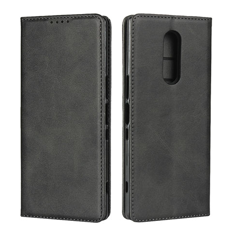 Funda de Cuero Cartera con Soporte Carcasa L01 para Sony Xperia XZ4 Negro