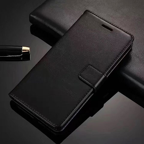 Funda de Cuero Cartera con Soporte Carcasa L01 para Vivo X50 Lite Negro