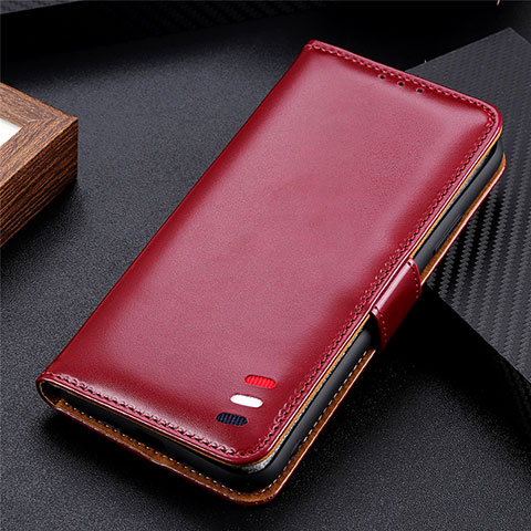 Funda de Cuero Cartera con Soporte Carcasa L01 para Vivo Y70 (2020) Rojo Rosa