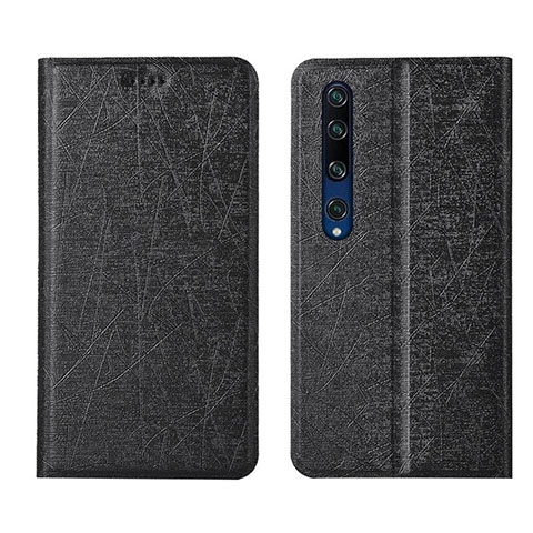 Funda de Cuero Cartera con Soporte Carcasa L01 para Xiaomi Mi 10 Negro