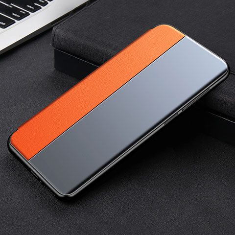 Funda de Cuero Cartera con Soporte Carcasa L01 para Xiaomi Mi 11 Lite 4G Naranja