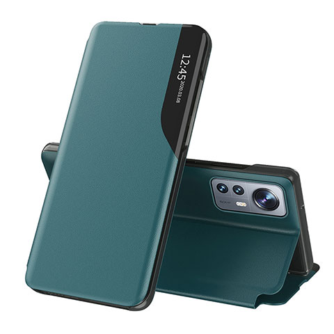 Funda de Cuero Cartera con Soporte Carcasa L01 para Xiaomi Mi 12 Pro 5G Verde