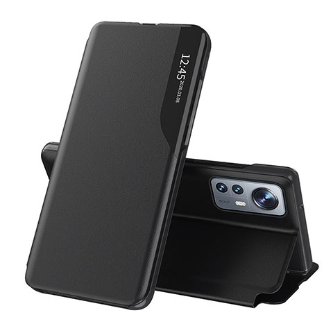 Funda de Cuero Cartera con Soporte Carcasa L01 para Xiaomi Mi 12S Pro 5G Negro