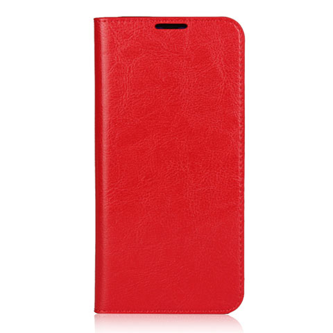 Funda de Cuero Cartera con Soporte Carcasa L01 para Xiaomi Mi 9 Pro Rojo