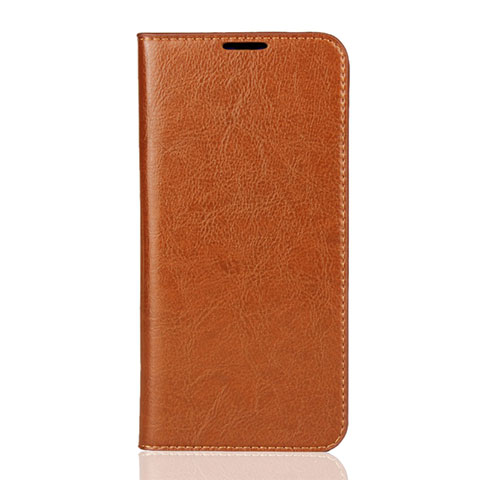 Funda de Cuero Cartera con Soporte Carcasa L01 para Xiaomi Mi A3 Lite Naranja