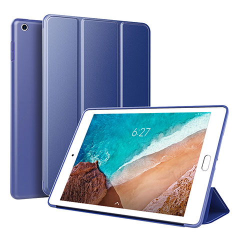 Funda de Cuero Cartera con Soporte Carcasa L01 para Xiaomi Mi Pad 4 Plus 10.1 Azul