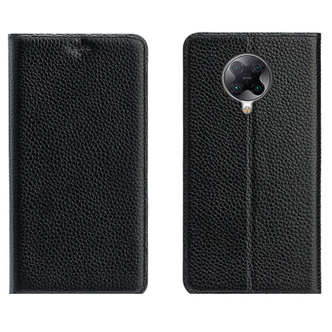 Funda de Cuero Cartera con Soporte Carcasa L01 para Xiaomi Poco F2 Pro Negro