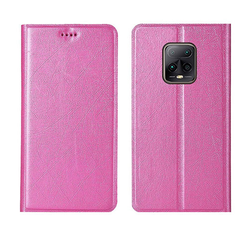 Funda de Cuero Cartera con Soporte Carcasa L01 para Xiaomi Redmi 10X 5G Rosa