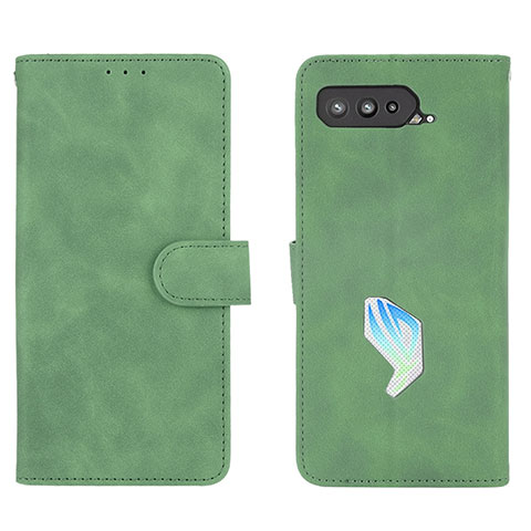 Funda de Cuero Cartera con Soporte Carcasa L01Z para Asus ROG Phone 5 ZS673KS Verde