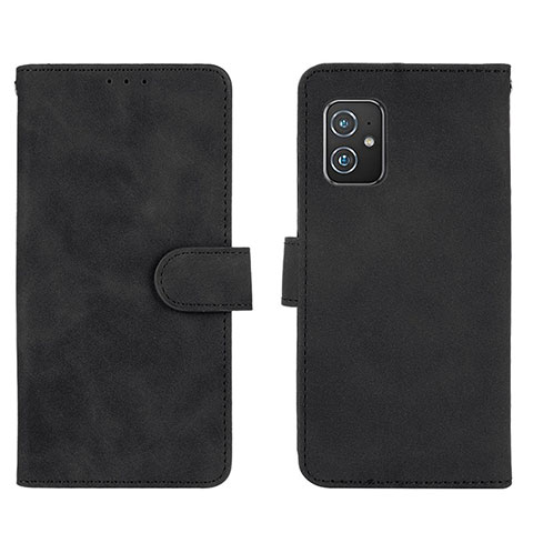 Funda de Cuero Cartera con Soporte Carcasa L01Z para Asus ZenFone 8 Mini Negro